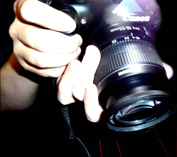 Câmera SLR, câmera SLR, equipamento fotográfico, fotografia — Fotografia de Stock