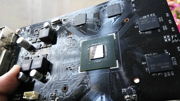 bilgisayar için video kartı bileşenlerinin çip PCB