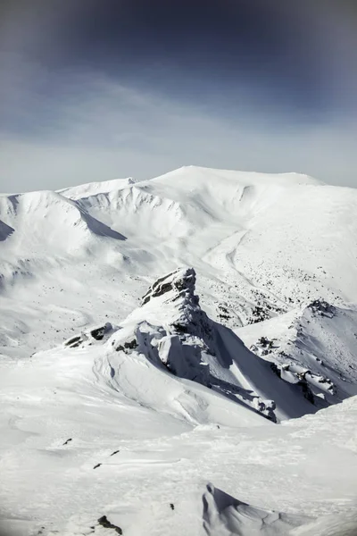 Vista Panorámica Las Cordilleras Con Nieve — Foto de Stock