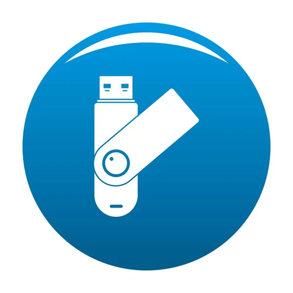 Usb icono del dispositivo vector azul — Vector de stock