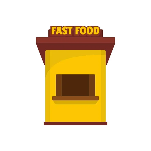 Fast-Food-Ikone, flacher Stil. — Stockvektor