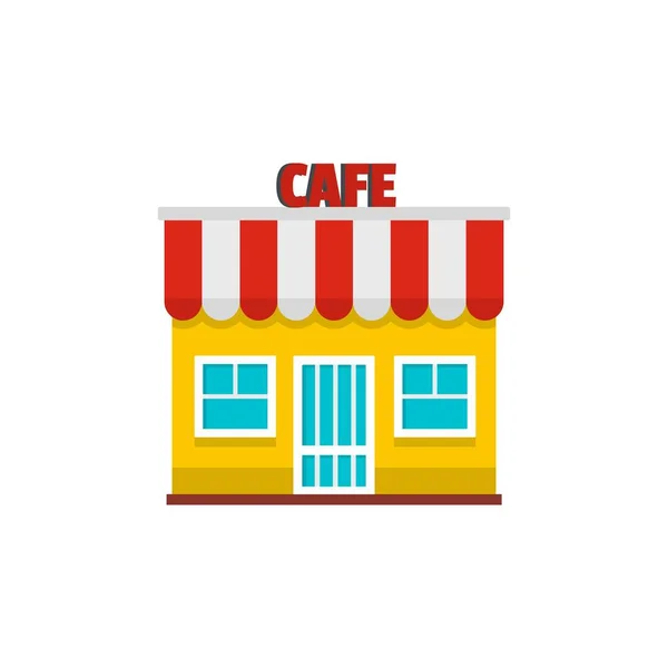 Cafe icon, flat style. — Stock Vector