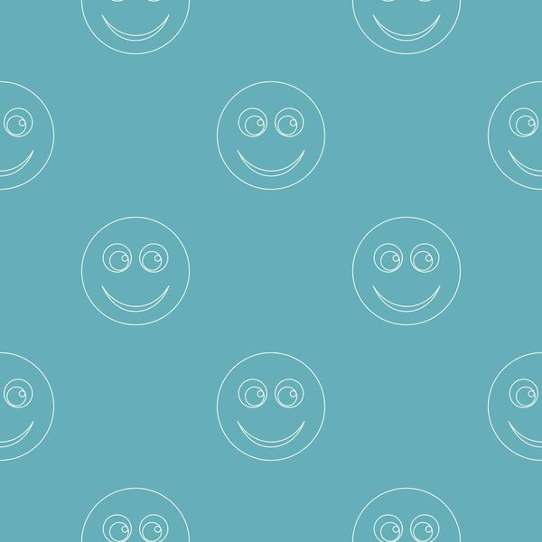 Smile pattern vector seamless