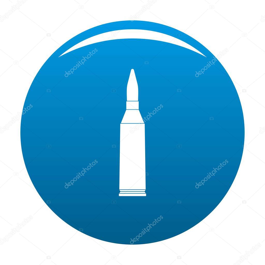 Thin cartridge icon vector blue