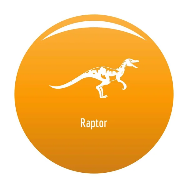 Raptor εικονίδιο διάνυσμα πορτοκαλί — Διανυσματικό Αρχείο