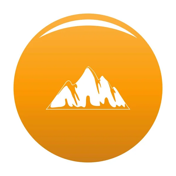 Alp icon vector orange — Stock Vector