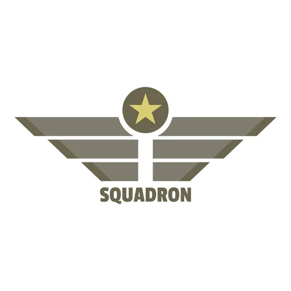 Logotipo do ícone do esquadrão, estilo plano —  Vetores de Stock
