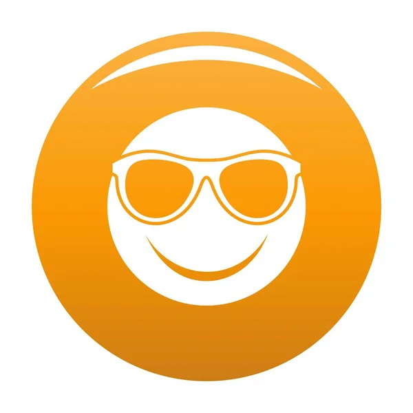 Lächeln Symbol Vektor orange — Stockvektor