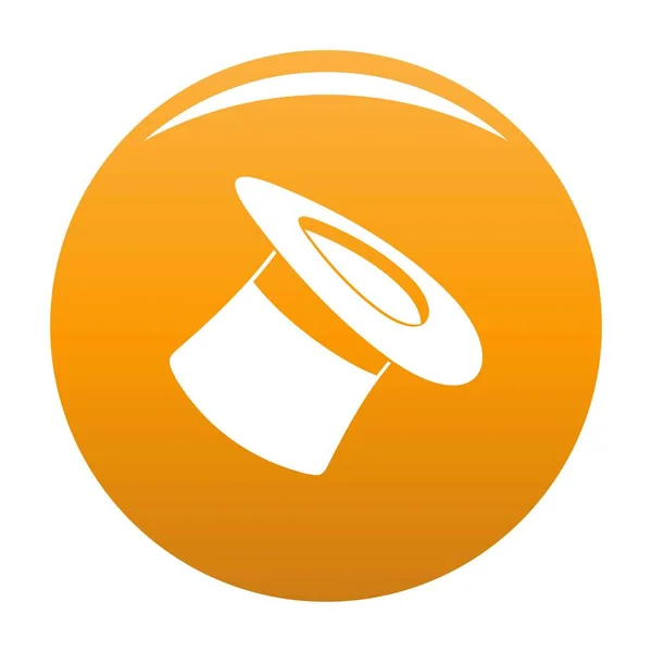 Umgekehrter Hut Symbol Vektor orange — Stockvektor
