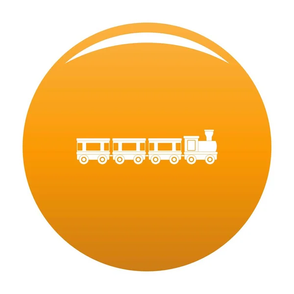 Піктограма вагонів Векторний помаранчевий — стоковий вектор
