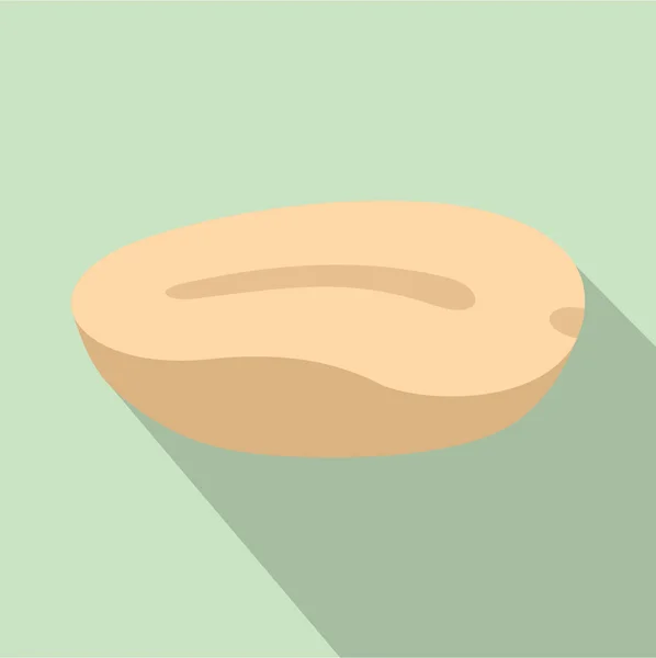Ícone de meia amendoim, estilo plano —  Vetores de Stock
