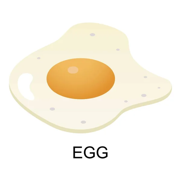 Ícone de ovo, estilo isométrico — Vetor de Stock
