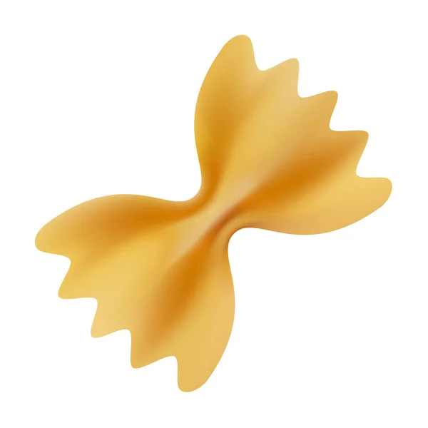 Κοροϊδεύω Ζυμαρικά Φιογκάκια Ρεαλιστική Απεικόνιση Του Mockup Διάνυσμα Ζυμαρικά Φιογκάκια — Διανυσματικό Αρχείο