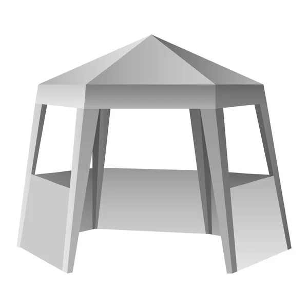Bemutató sátor makett, reális stílus — Stock Vector