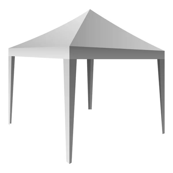 Canopy blanco maqueta, estilo realista — Vector de stock