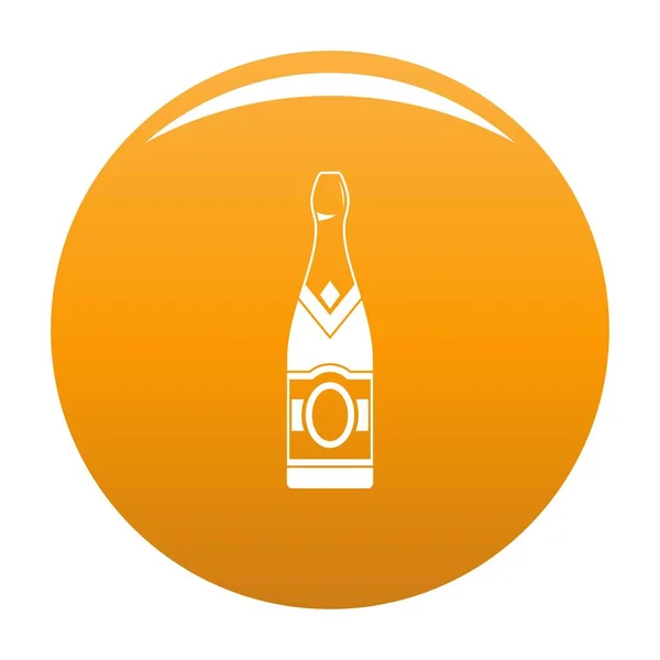 Słodki ikony szampan wektor pomarańczowy — Wektor stockowy
