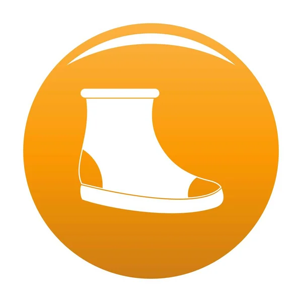 Woman shoes icon vector orange — Stock Vector