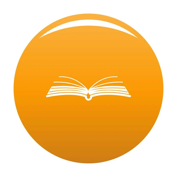 书籍文学图标矢量橙色 — 图库矢量图片