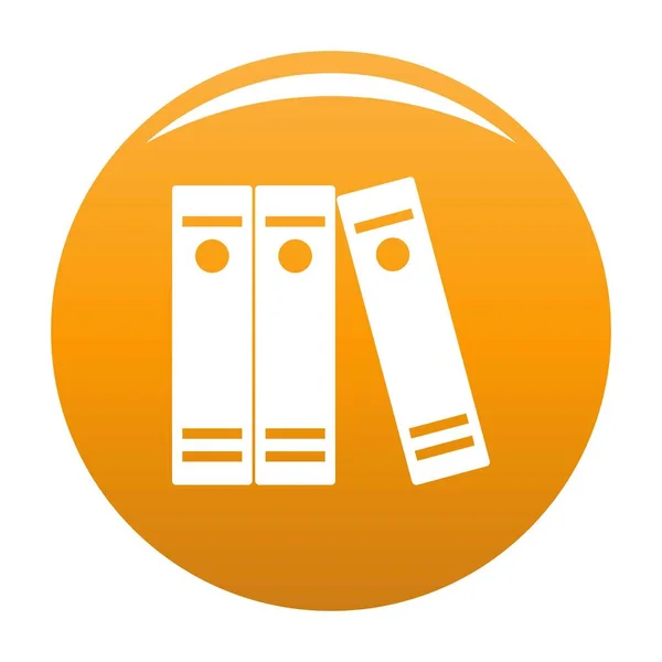 Kniha právník ikona Vektor oranžové — Stockový vektor