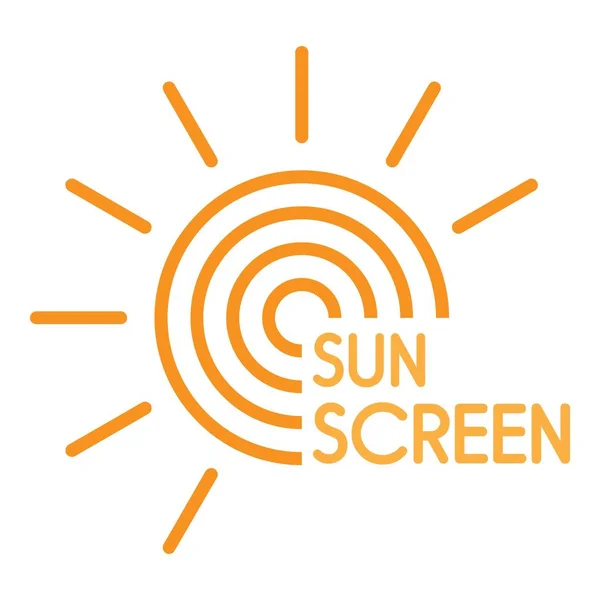 Экран солнца, плоский стиль — стоковый вектор