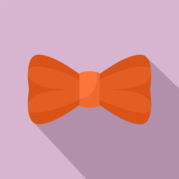 Oranžový motýlek ikona, plochý — Stockový vektor