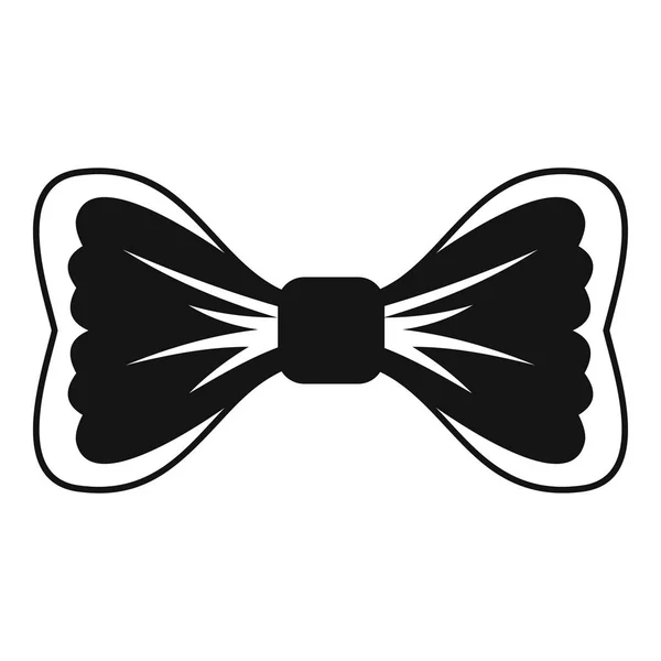 Big bow tie icon, simple style — Stock Vector