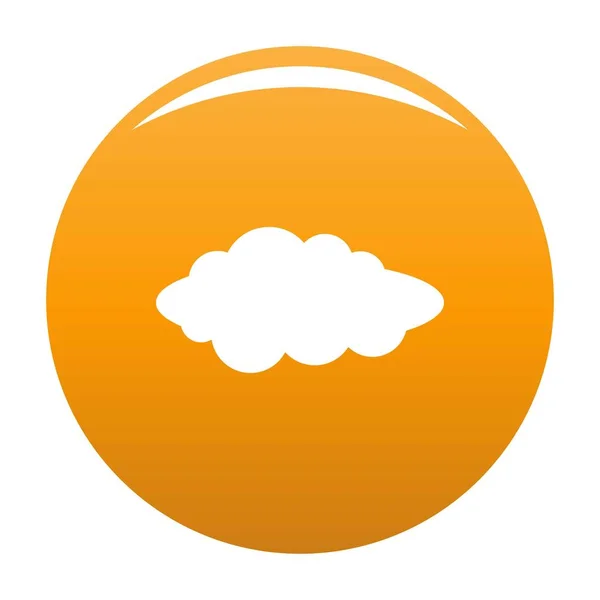 Піктограма хмарної композиції вектор помаранчевий — стоковий вектор