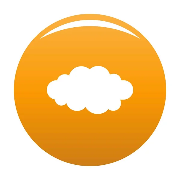 Світла напівпрозора іконка хмари вектор оранжевий — стоковий вектор