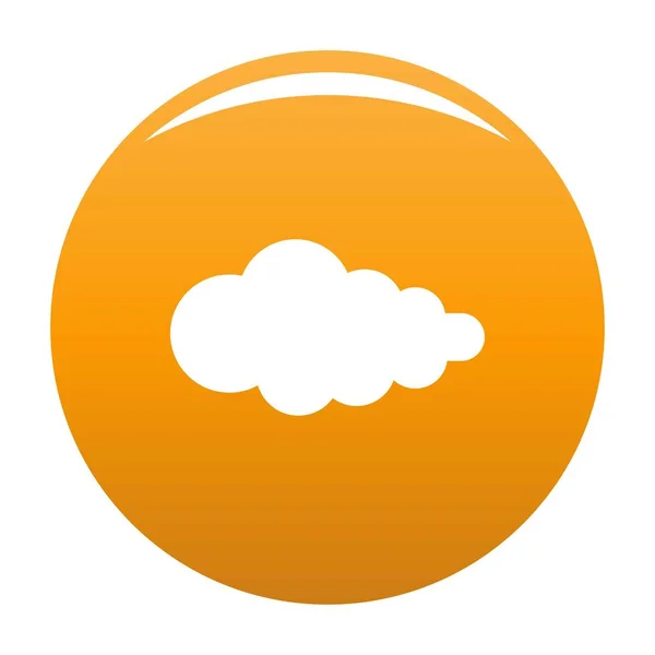 Chmura z fallout ikona orange vector — Wektor stockowy