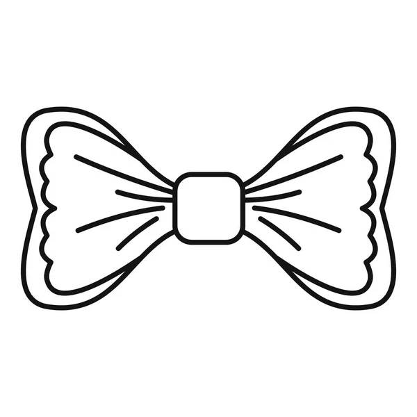 Trendy bow tie icon, outline style — Stock Vector