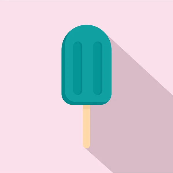 Icono de helado azul, estilo plano — Archivo Imágenes Vectoriales