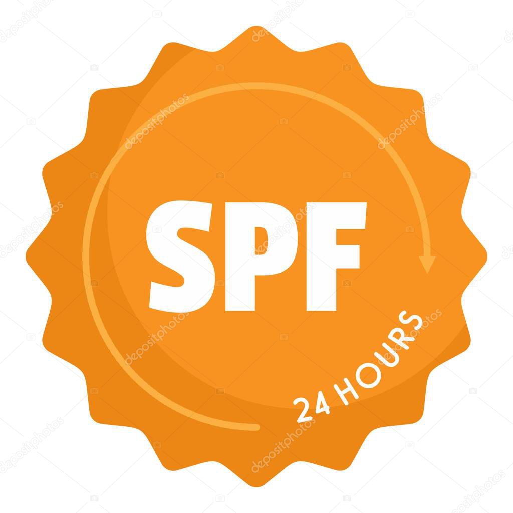 Spf logo. Flat illustration of spf vector logo for web design