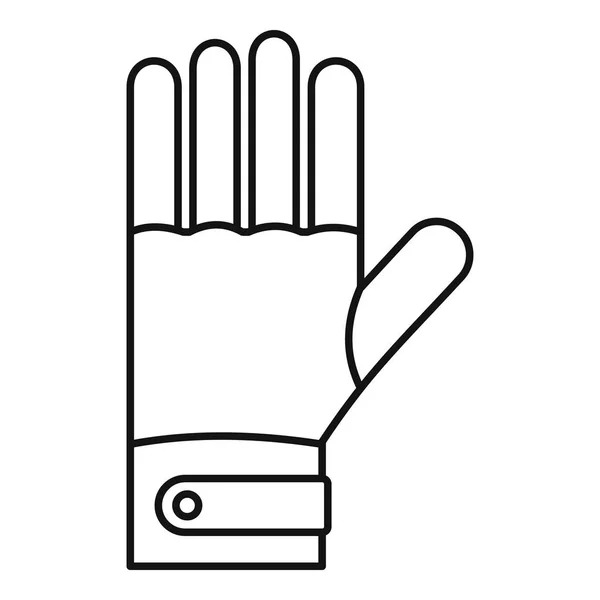 Ski Handschoenen pictogram, Kaderstijl — Stockvector