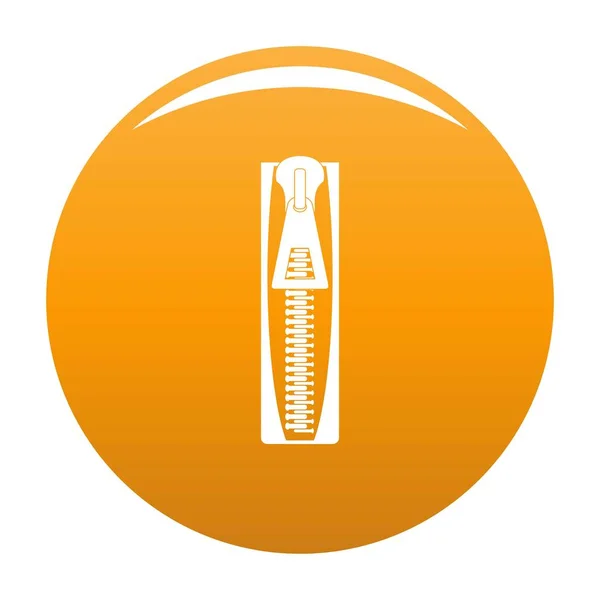 Zip icon vektor orange — Stockvektor