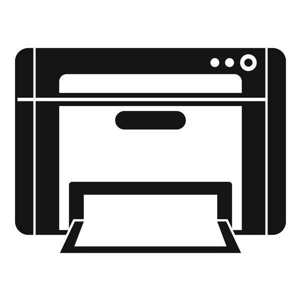 Printer icon, simple style — Stock Vector