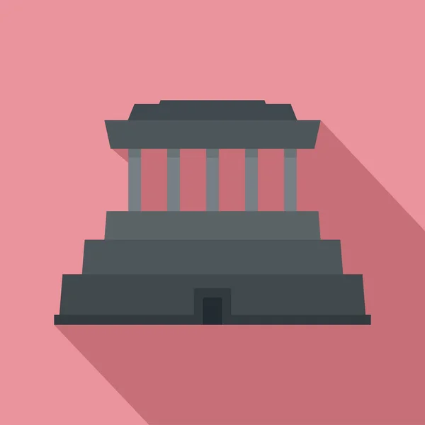 Asie chrám ikona, plochý — Stockový vektor