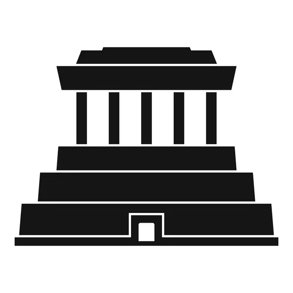 Taïwan icône du temple, style simple — Image vectorielle