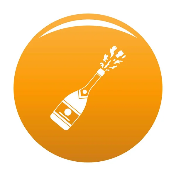 Champagneicon vecteur orange — Image vectorielle