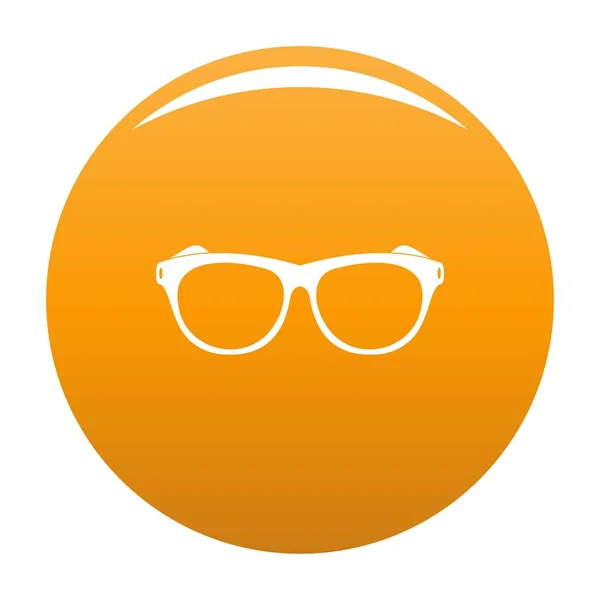 Vintage Brillen Symbol Vektor orange — Stockvektor