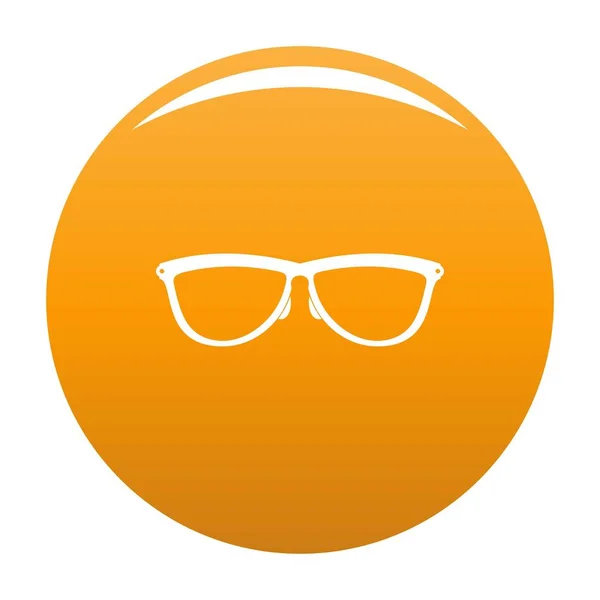 Elegantes gafas de vista icono vector naranja — Archivo Imágenes Vectoriales