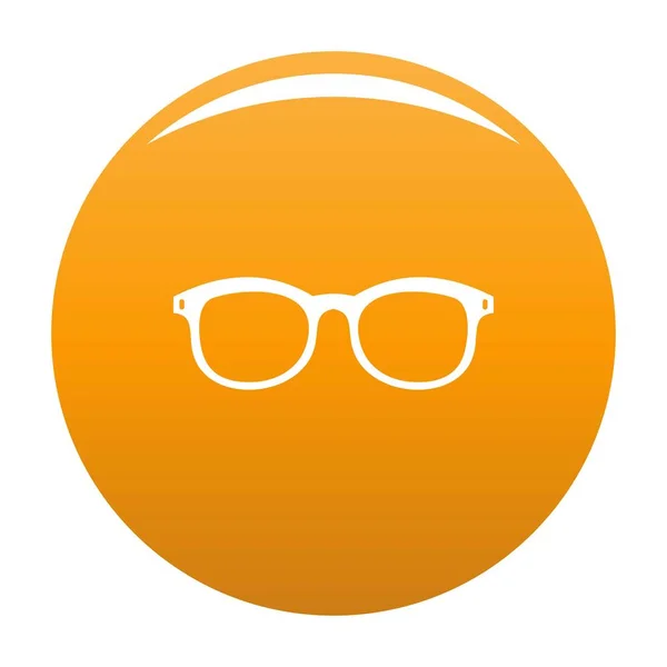 Gafas para ícono miope vector naranja — Vector de stock