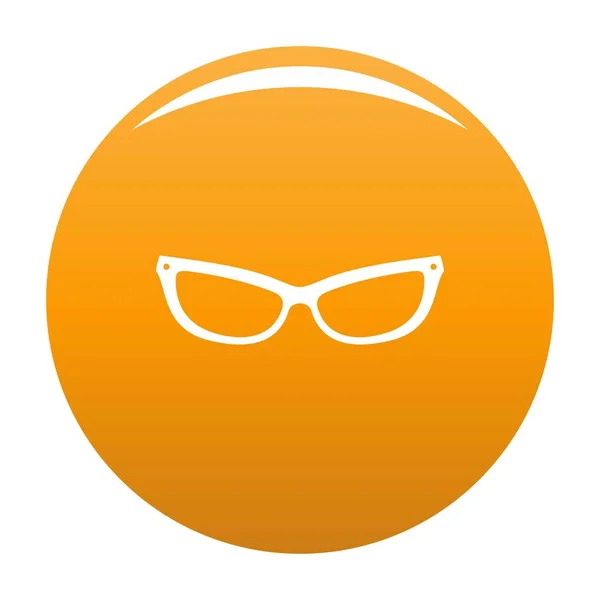 Astigmatische Brille Symbol Vektor orange — Stockvektor