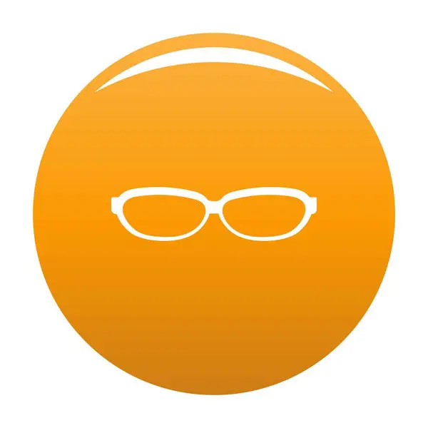 Astigmatic gafas icono vector naranja — Archivo Imágenes Vectoriales