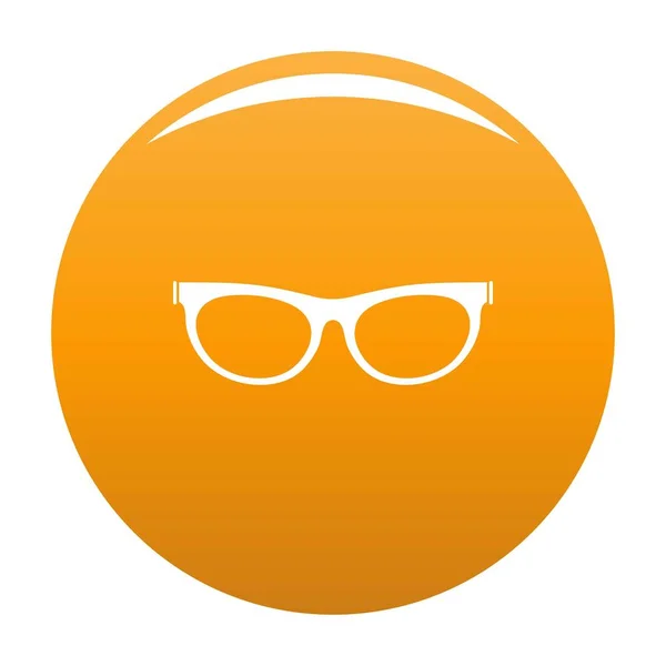 Farsighted gafas icono vector naranja — Archivo Imágenes Vectoriales