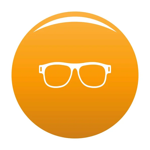 Gafas graduadas con dioptrías icono vector naranja — Archivo Imágenes Vectoriales