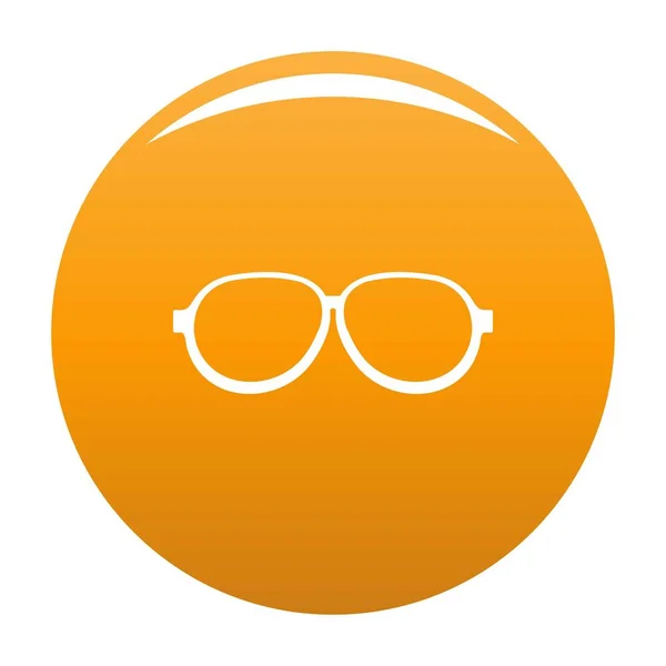 Gafas fotocromáticas icono vector naranja — Archivo Imágenes Vectoriales