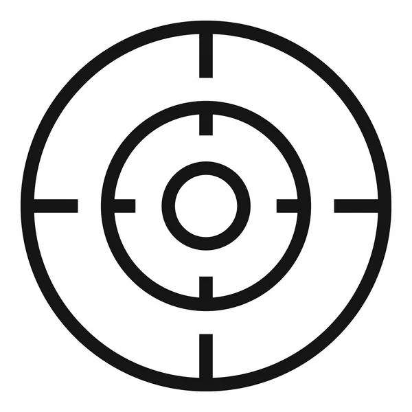 Icono de apuntar pistola vieja, estilo simple — Vector de stock