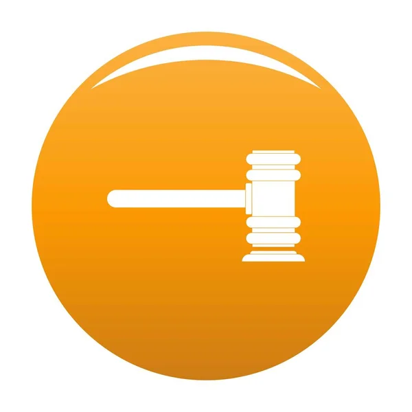 Законодательство оранжевый иконка — стоковый вектор