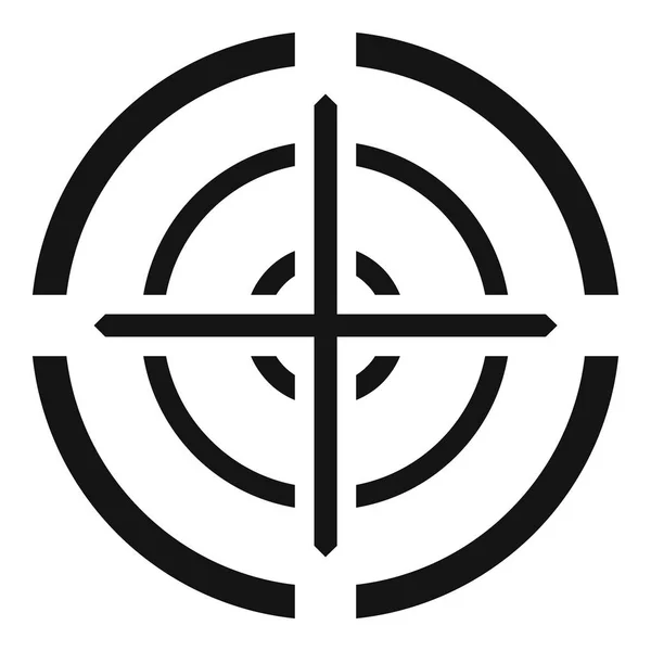 Svd gun aim icon, einfacher Stil — Stockvektor