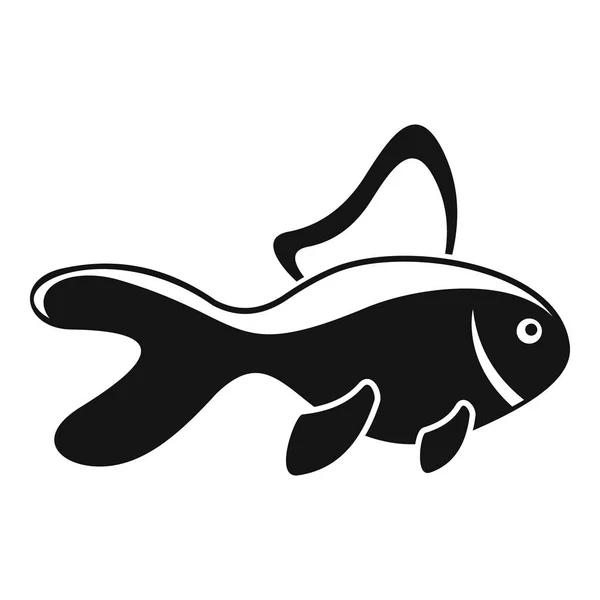 Icono de peces de acuario, estilo simple — Archivo Imágenes Vectoriales